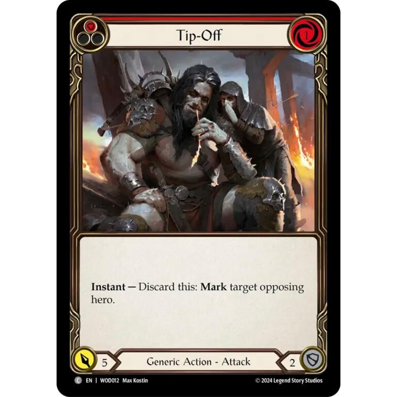 Tip-Off (Red) [WOD012] (The Hunted Arakni, Web of Deceit Blitz Deck)