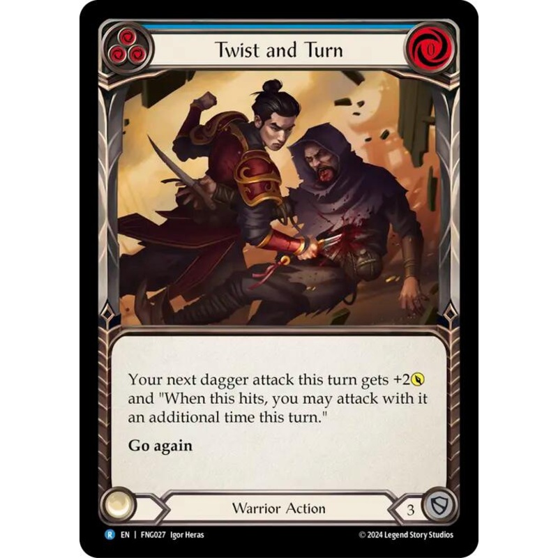 Twist and Turn (Blue) [FNG027] (The Hunted Fang Blitz Deck)
