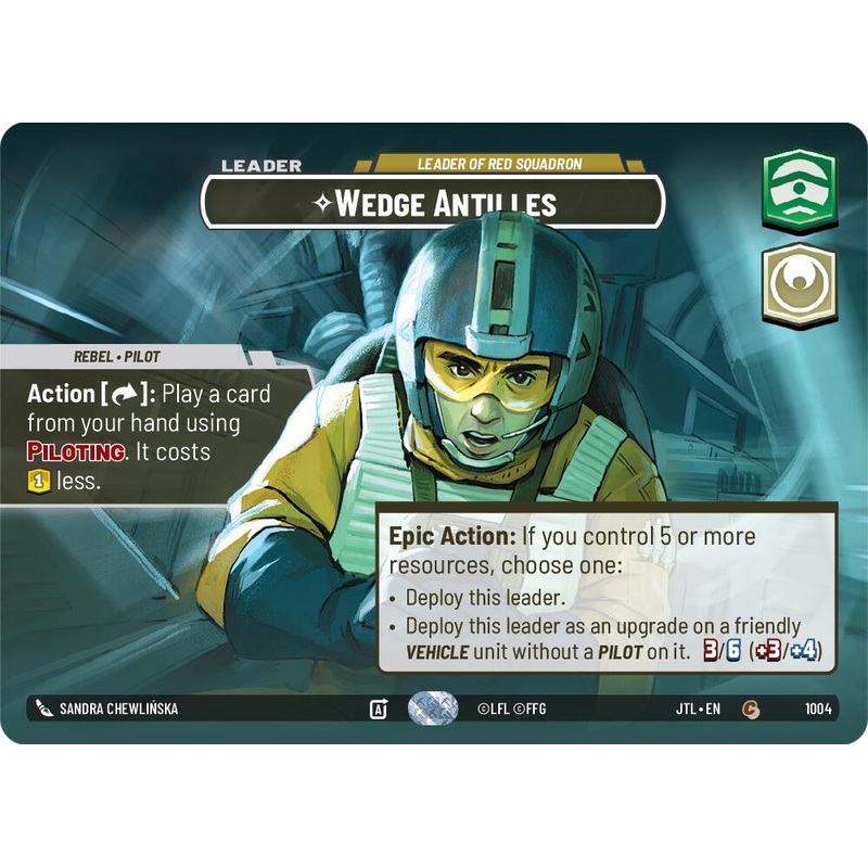 Wedge Antilles - Leader of Red Squadron (1004) (Showcase) (1004) [Jump to Lightspeed]