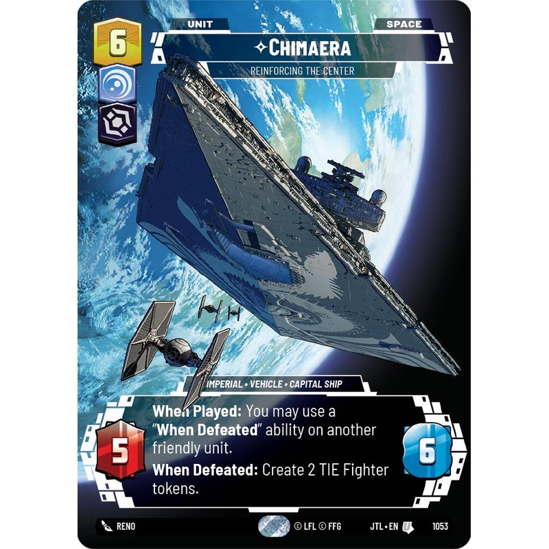 Chimaera - Reinforcing the Center (1053) (Prestige Foil) (1053) [Jump to Lightspeed]