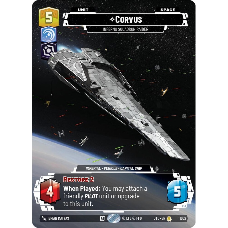 Corvus - Inferno Squadron Raider (1052) (Prestige Foil) (1052) [Jump to Lightspeed]