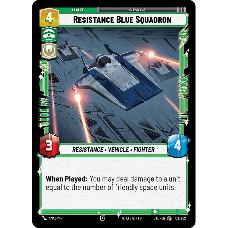 Resistance Blue Squadron (102/262) (102/262) [Jump to Lightspeed]