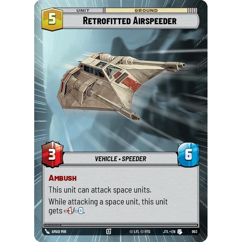 Retrofitted Airspeeder (993) (Hyperspace Foil) (993) [Jump to Lightspeed]