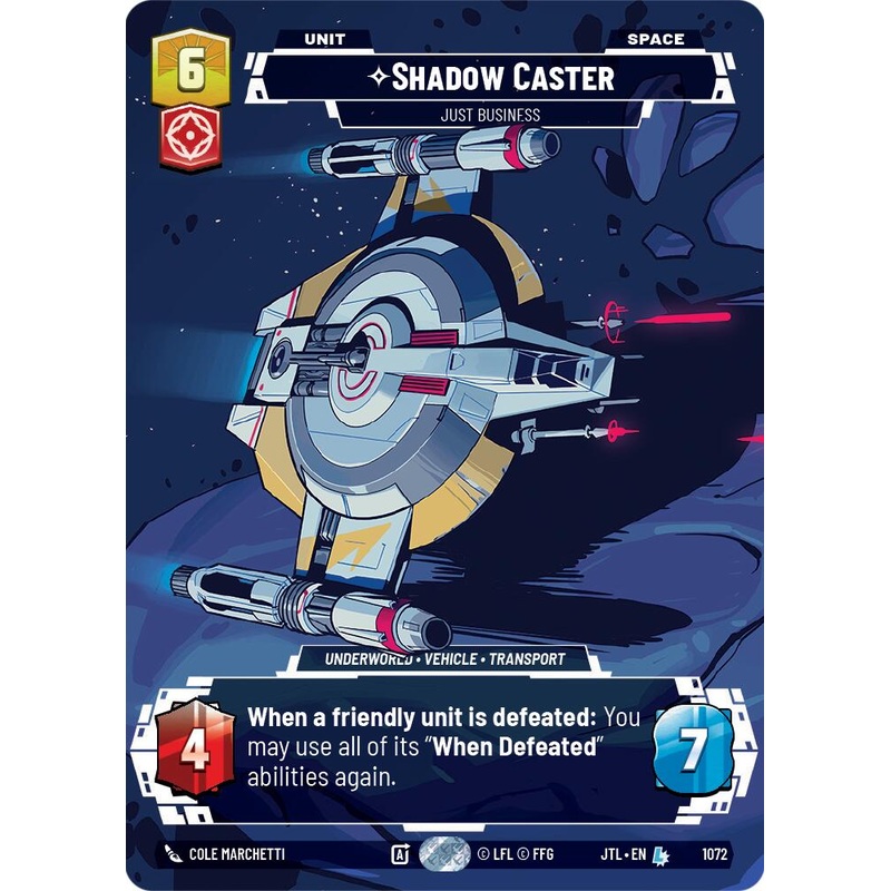 Shadow Caster - Just Business (1072) (Prestige Foil) (1072) [Jump to Lightspeed]