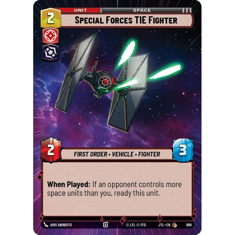 Special Forces TIE Fighter (869) (Hyperspace Foil) (869) [Jump to Lightspeed]