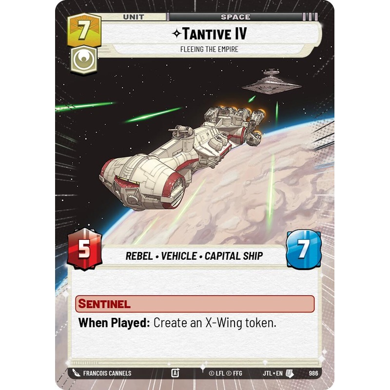 Tantive IV - Fleeing the Empire (986) (Hyperspace Foil) (986) [Jump to Lightspeed]