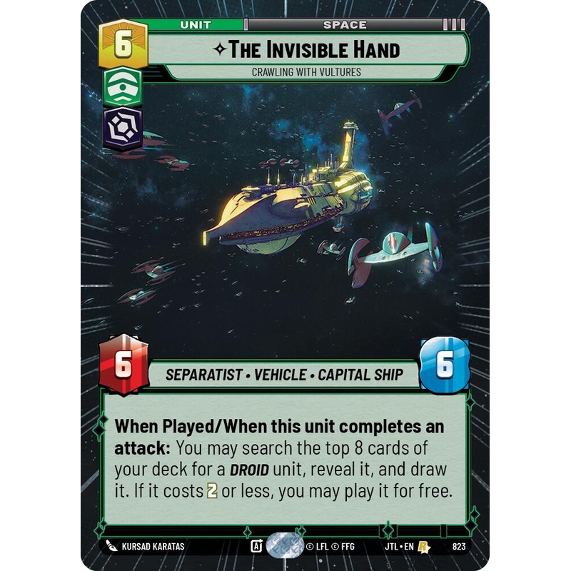 The Invisible Hand - Crawling With Vultures (823) (Hyperspace Foil) (823) [Jump to Lightspeed]