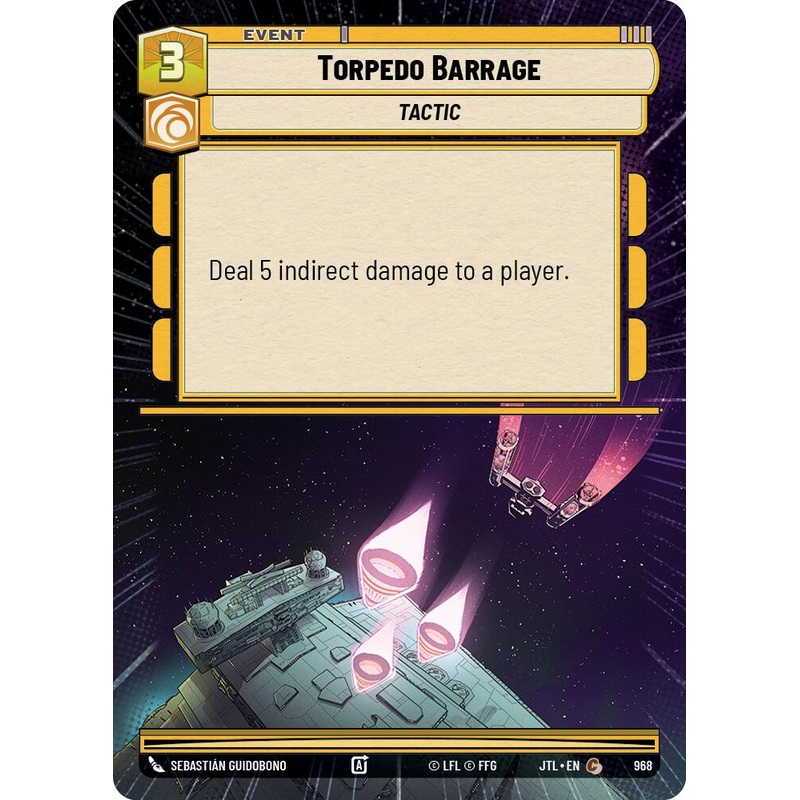 Torpedo Barrage (968) (Hyperspace Foil) (968) [Jump to Lightspeed]