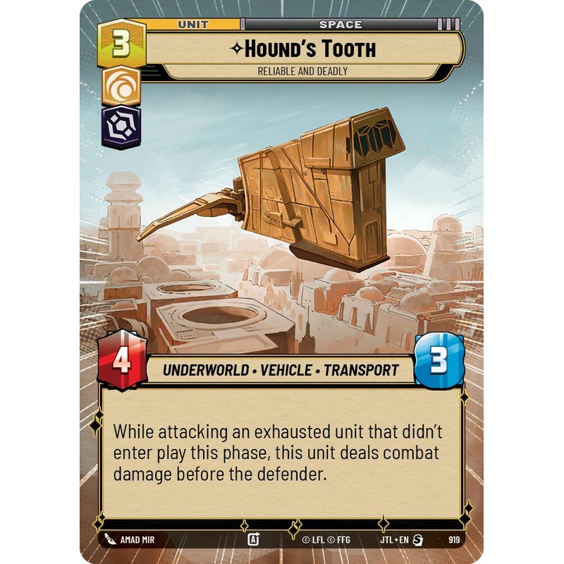 Hound's Tooth - Reliable and Deadly (919) (Hyperspace Foil) (919) [Jump to Lightspeed]