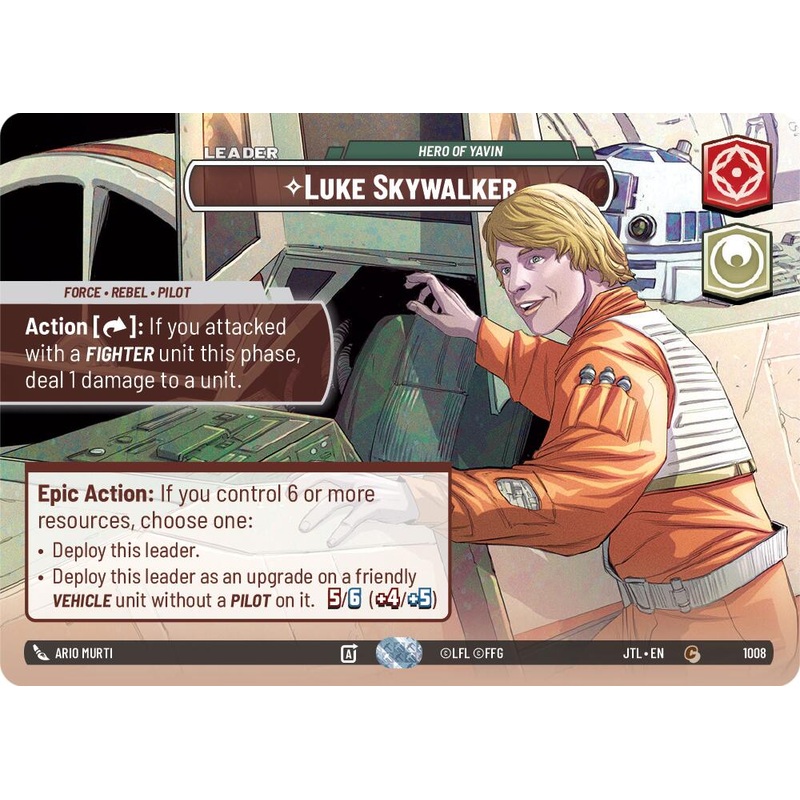 Luke Skywalker - Hero of Yavin (1008) (Showcase) (1008) [Jump to Lightspeed]
