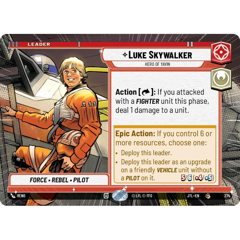 Luke Skywalker - Hero of Yavin (274) (Hyperspace) (274) [Jump to Lightspeed]