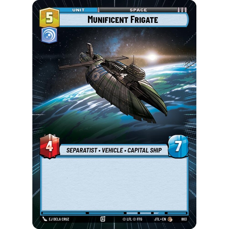 Munificent Frigate (803) (Hyperspace Foil) (803) [Jump to Lightspeed]
