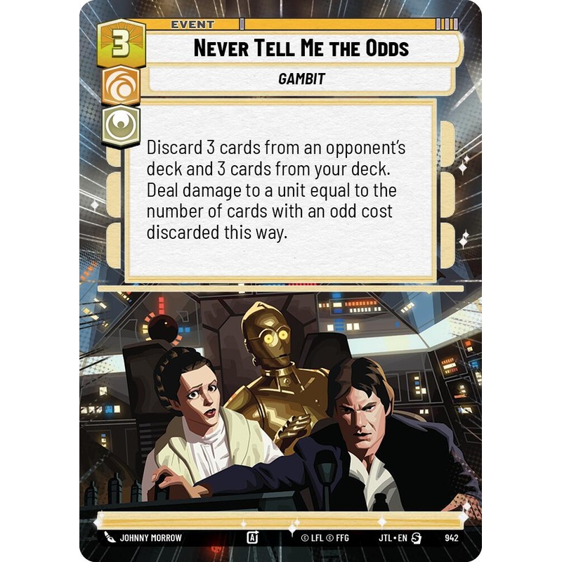 Never Tell Me the Odds (942) (Hyperspace Foil) (942) [Jump to Lightspeed]