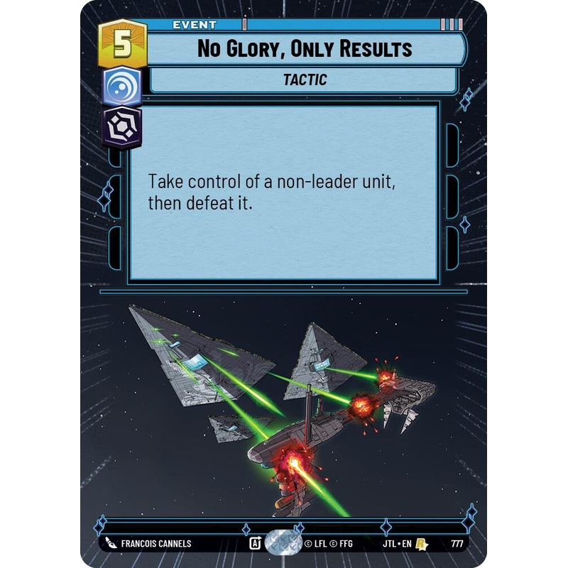 No Glory, Only Results (777) (Hyperspace Foil) (777) [Jump to Lightspeed]