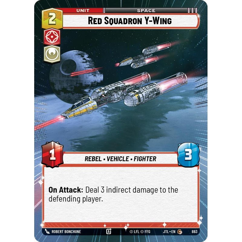 Red Squadron Y-Wing (883) (Hyperspace Foil) (883) [Jump to Lightspeed]