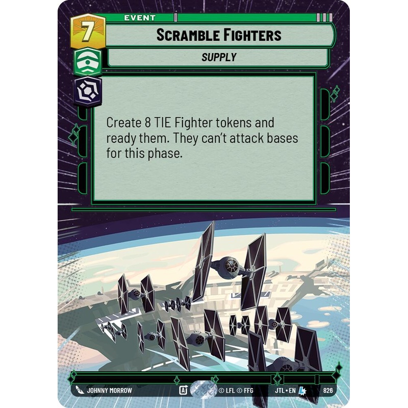 Scramble Fighters (826) (Hyperspace Foil) (826) [Jump to Lightspeed]