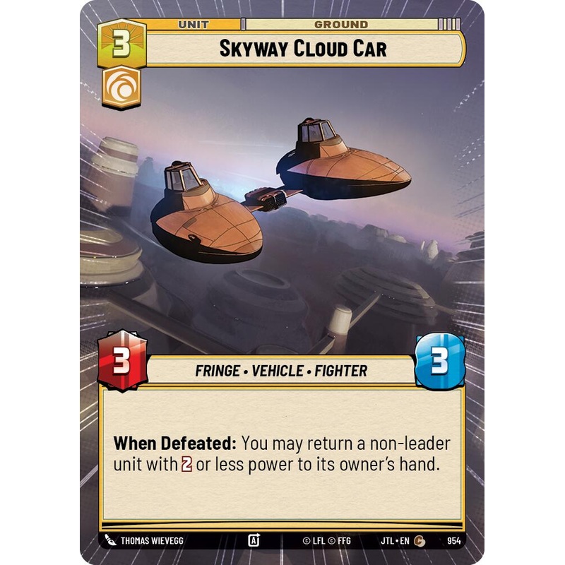 Skyway Cloud Car (954) (Hyperspace Foil) (954) [Jump to Lightspeed]