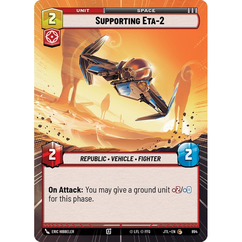 Supporting Eta-2 (894) (Hyperspace Foil) (894) [Jump to Lightspeed]