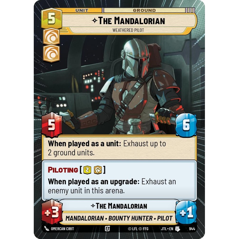 The Mandalorian - Weathered Pilot (944) (Hyperspace Foil) (944) [Jump to Lightspeed]
