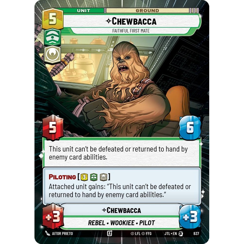 Chewbacca - Faithful First Mate (837) (Hyperspace Foil) (837) [Jump to Lightspeed]