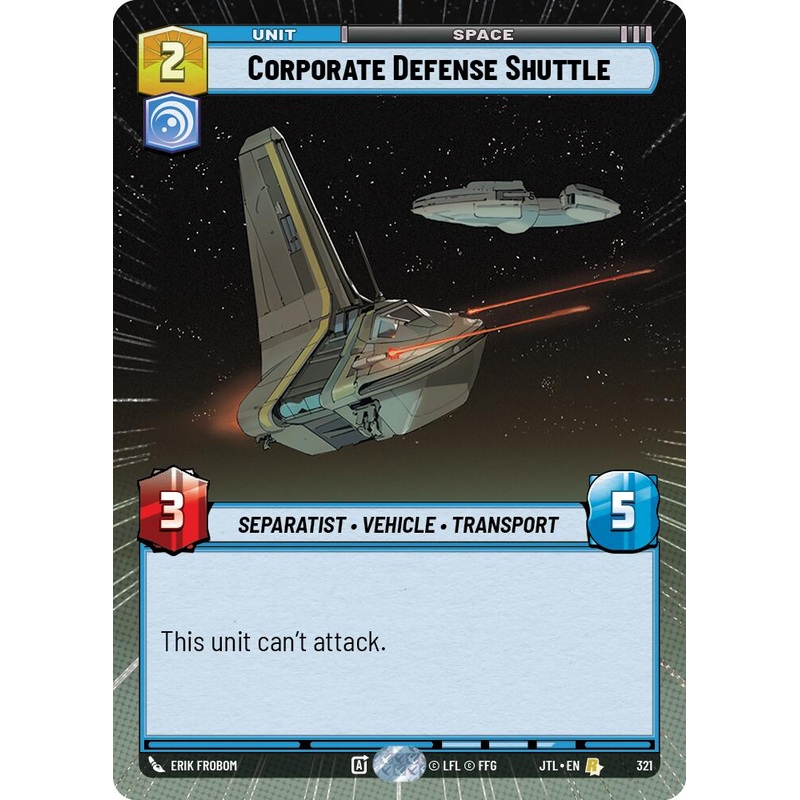 Corporate Defense Shuttle (321) (Hyperspace) (321) [Jump to Lightspeed]