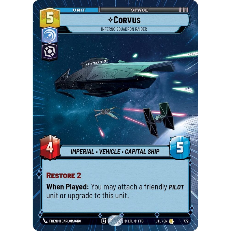 Corvus - Inferno Squadron Raider (772) (Hyperspace Foil) (772) [Jump to Lightspeed]