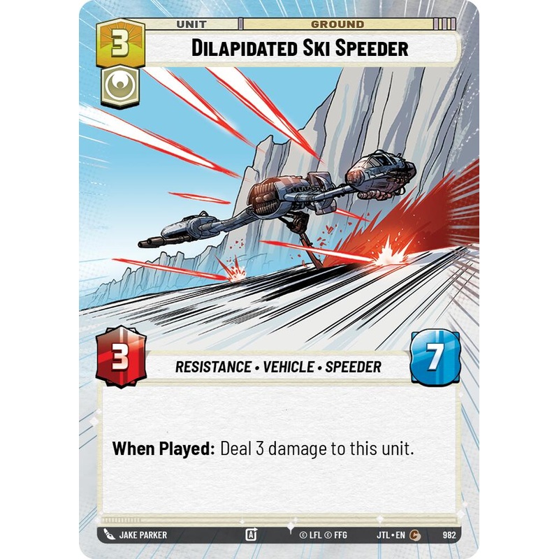 Dilapidated Ski Speeder (982) (Hyperspace Foil) (982) [Jump to Lightspeed]
