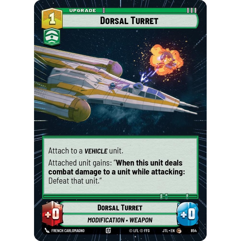 Dorsal Turret (854) (Hyperspace Foil) (854) [Jump to Lightspeed]
