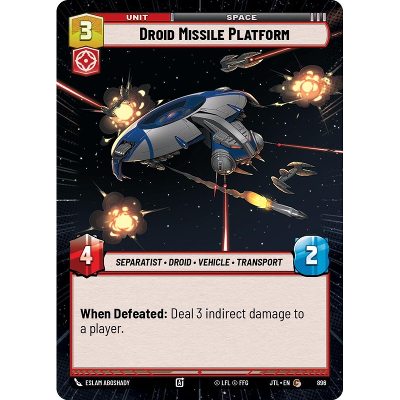 Droid Missile Platform (896) (Hyperspace Foil) (896) [Jump to Lightspeed]