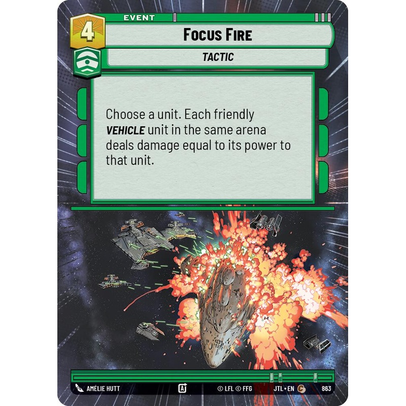 Focus Fire (863) (Hyperspace Foil) (863) [Jump to Lightspeed]