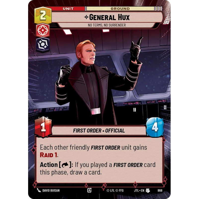 General Hux - No Terms, No Surrender (868) (Hyperspace Foil) (868) [Jump to Lightspeed]
