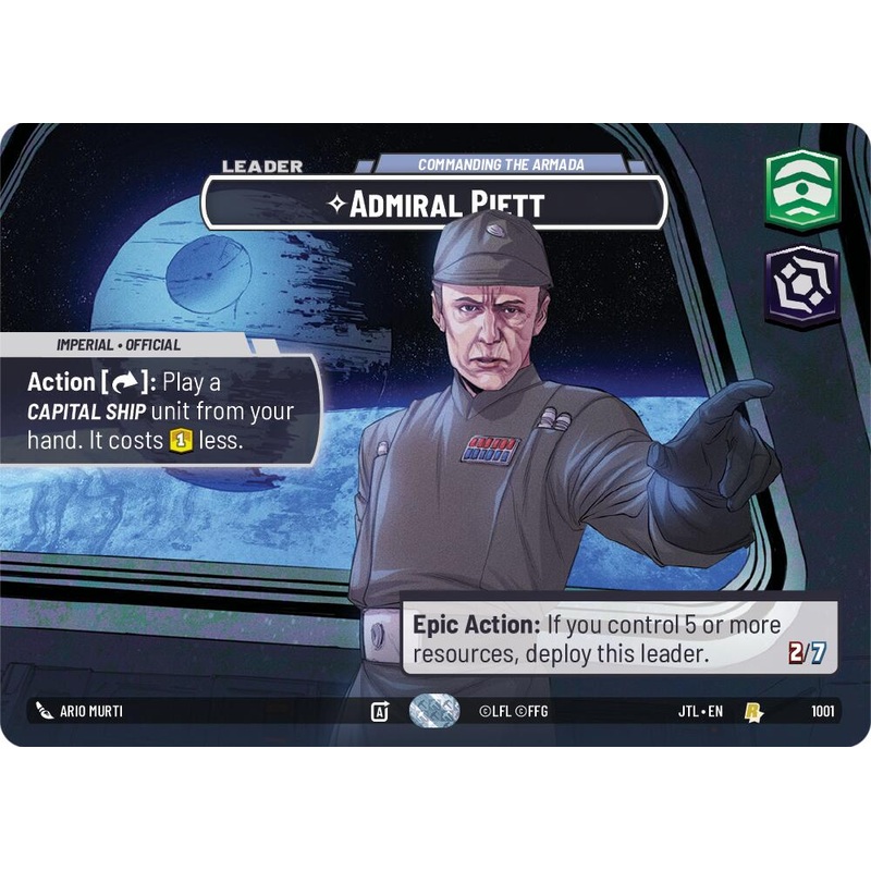 Admiral Piett - Commanding the Armada (1001) (Showcase) (1001) [Jump to Lightspeed]