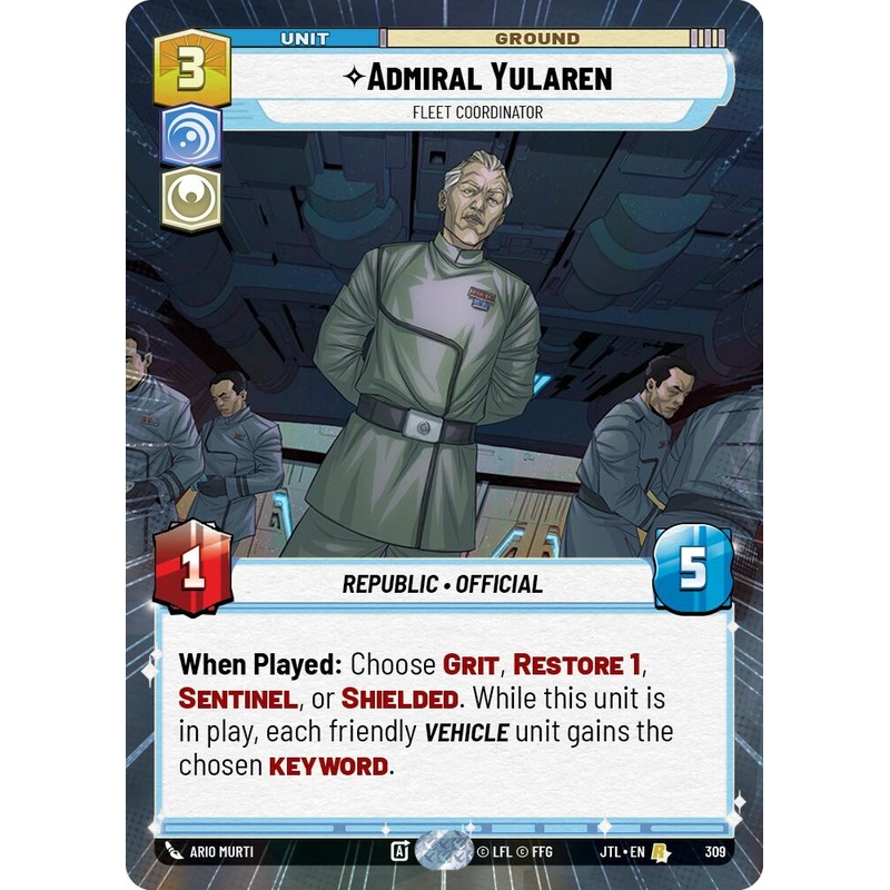 Admiral Yularen - Fleet Coordinator (309) (Hyperspace) (309) [Jump to Lightspeed]