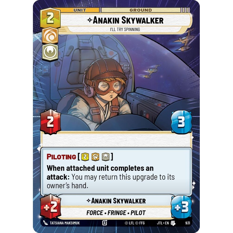 Anakin Skywalker - I'll Try Spinning (931) (Hyperspace Foil) (931) [Jump to Lightspeed]