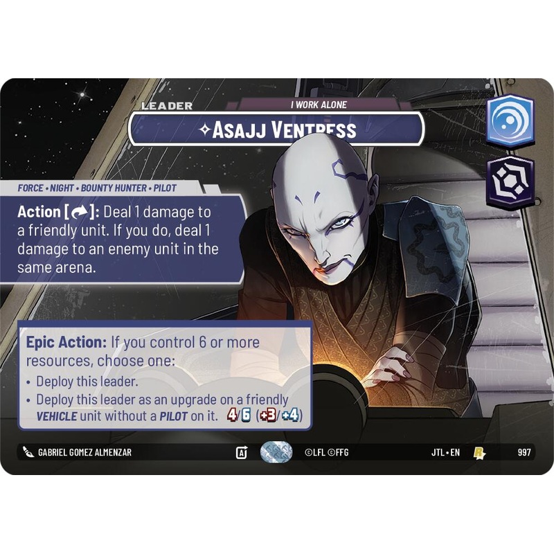 Asajj Ventress - I Work Alone (997) (Showcase) (997) [Jump to Lightspeed]