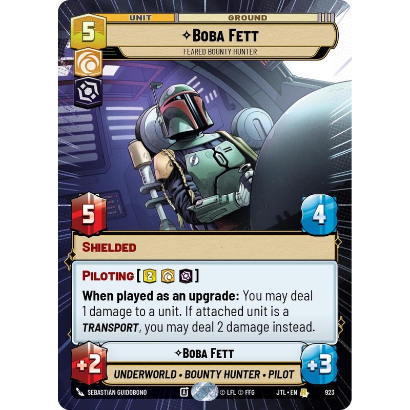 Boba Fett - Feared Bounty Hunter (923) (Hyperspace Foil) (923) [Jump to Lightspeed]
