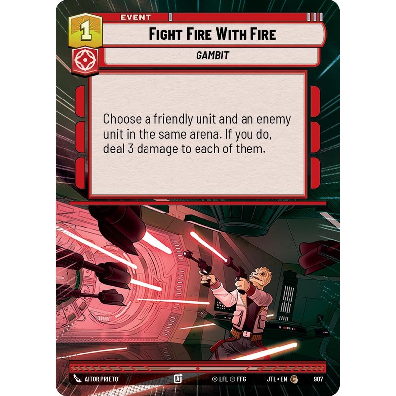 Fight Fire With Fire (907) (Hyperspace Foil) (907) [Jump to Lightspeed]