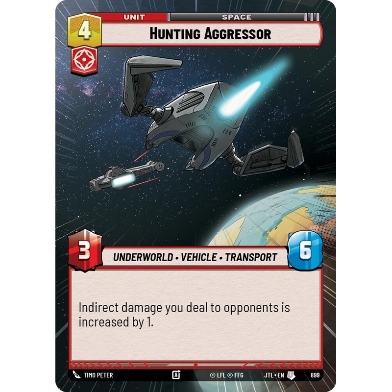 Hunting Aggressor (899) (Hyperspace Foil) (899) [Jump to Lightspeed]