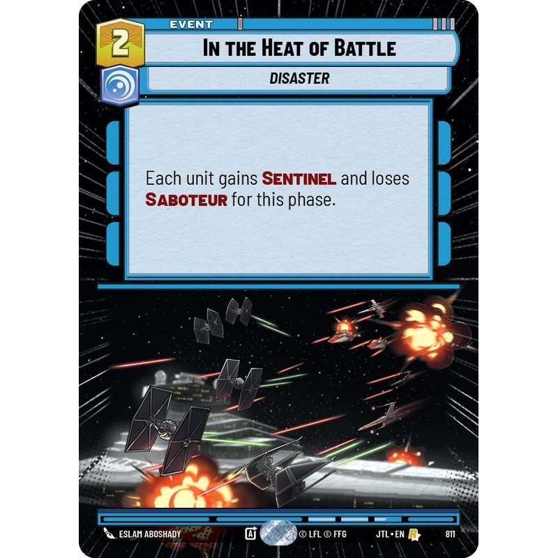 In the Heat of Battle (811) (Hyperspace Foil) (811) [Jump to Lightspeed]