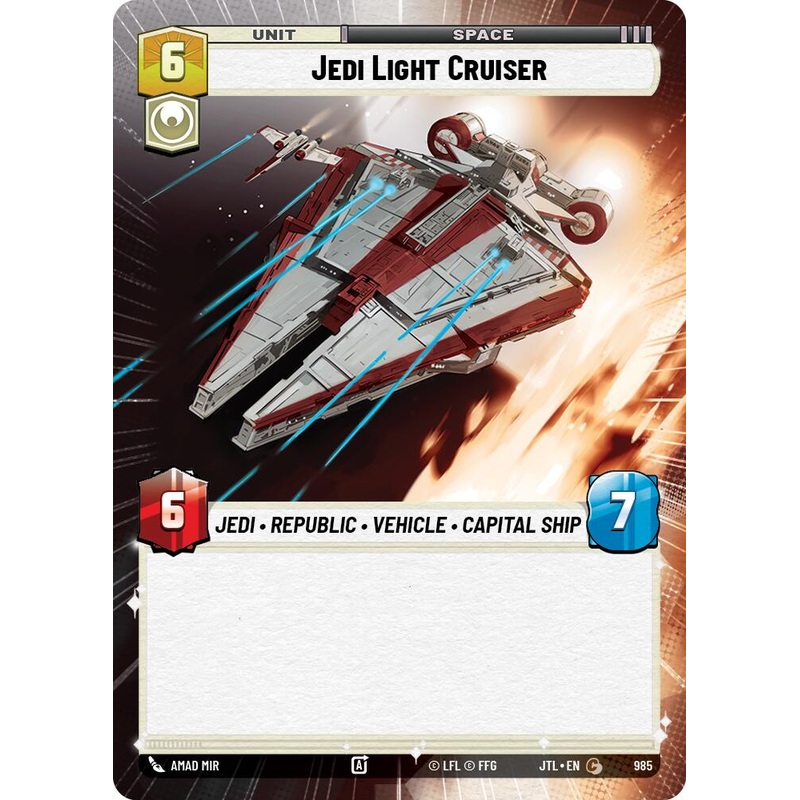 Jedi Light Cruiser (985) (Hyperspace Foil) (985) [Jump to Lightspeed]