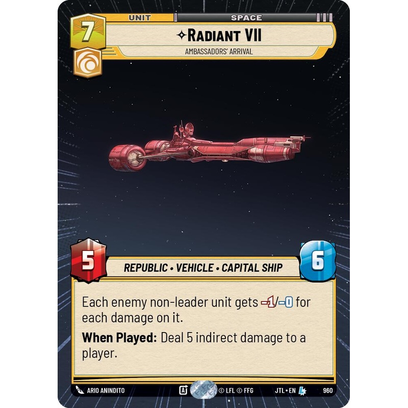 Radiant VII - Ambassadors' Arrival (960) (Hyperspace Foil) (960) [Jump to Lightspeed]