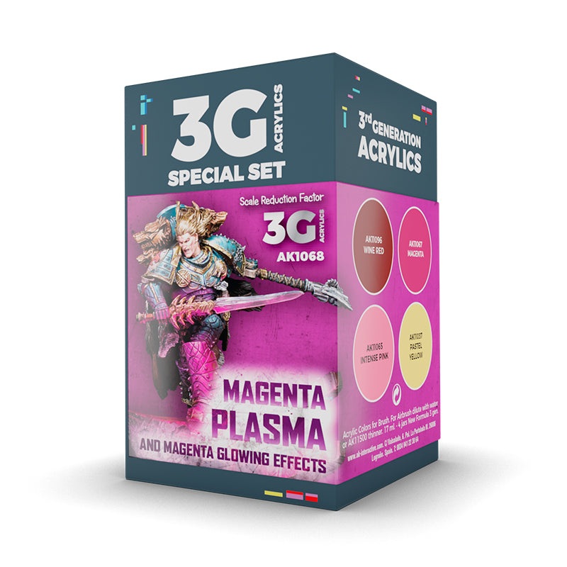 Wargame Color Set - Magenta Plasma and Glowing Effect