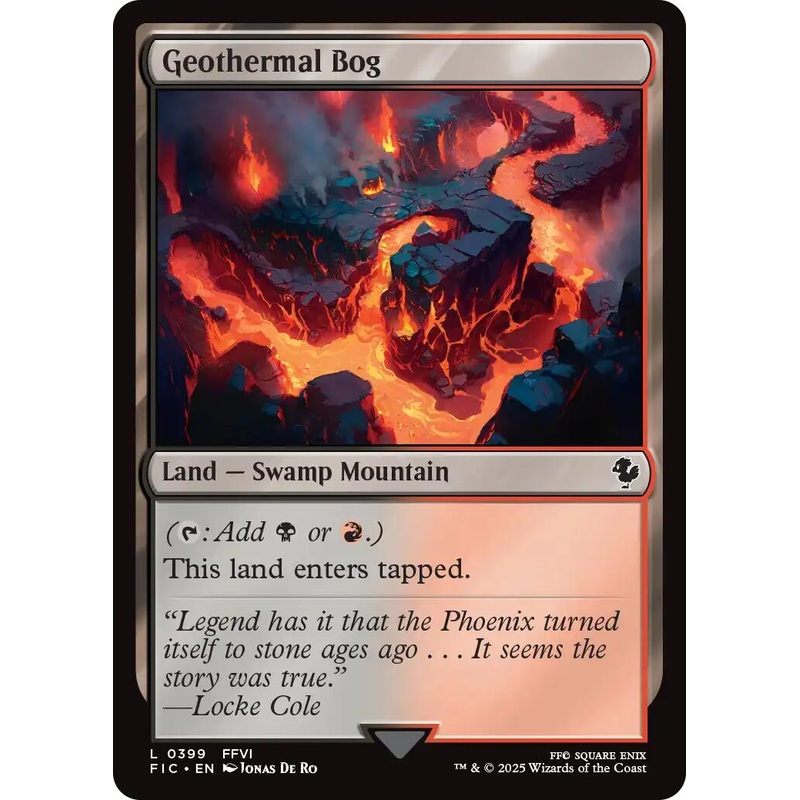 Geothermal Bog (Surge Foil) [FINAL FANTASY Commander]