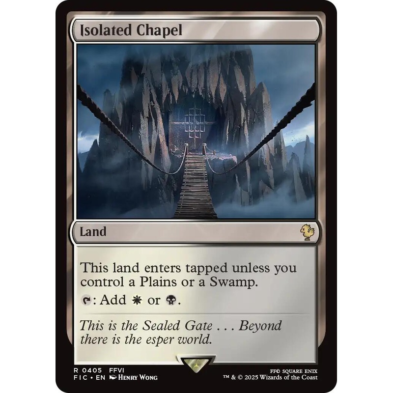 Isolated Chapel (Surge Foil) [FINAL FANTASY Commander]