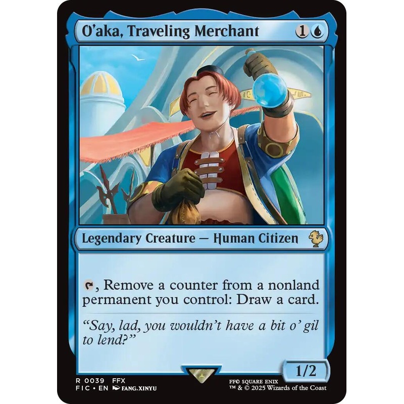 O'aka, Traveling Merchant (Surge Foil) [FINAL FANTASY Commander]