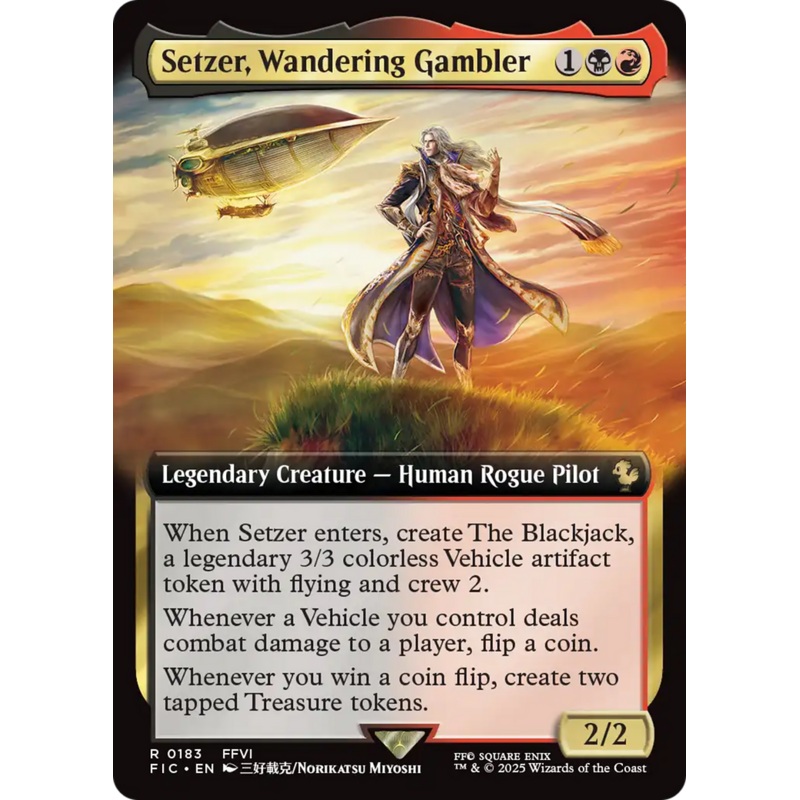 Setzer, Wandering Gambler (Extended Art) [FINAL FANTASY Commander]