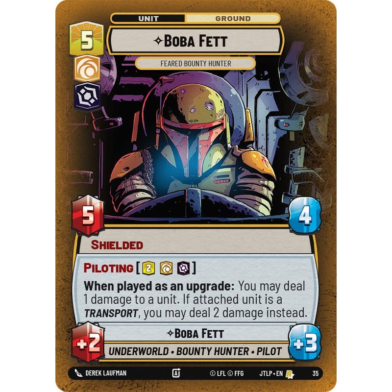 Boba Fett - Feared Bounty Hunter (Foil) (35) [Jump to Lightspeed: Weekly Play]