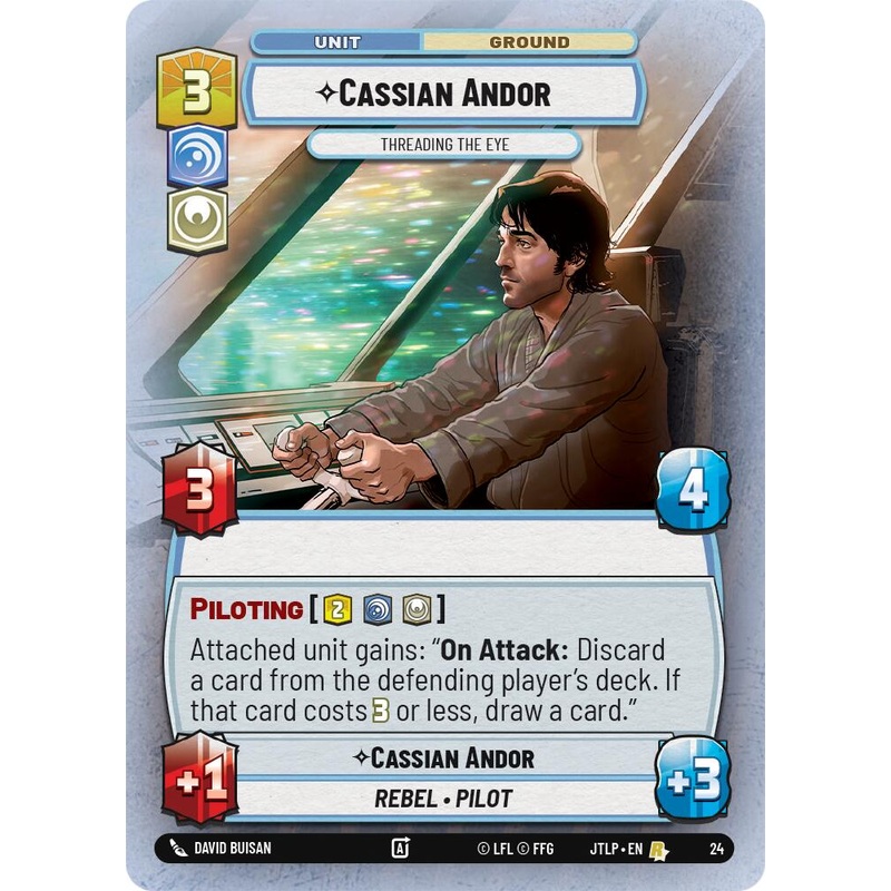 Cassian Andor - Threading the Eye (Foil) (24) [Jump to Lightspeed: Weekly Play]