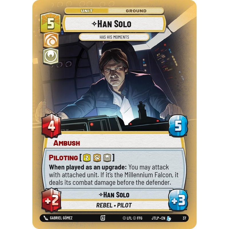 Han Solo - Has His Moments (Foil) (37) [Jump to Lightspeed: Weekly Play]