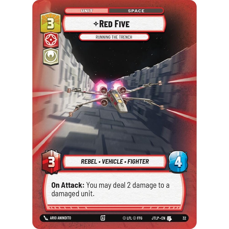 Red Five - Running the Trench (Foil) (32) [Jump to Lightspeed: Weekly Play]